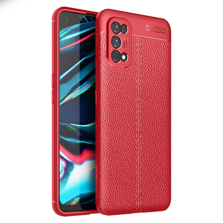 Lexroo Realme 7 Pro Kılıf Niss Silikon Kılıf - Kırmızı