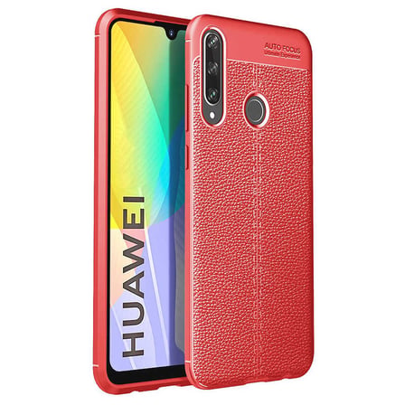 Lexroo Huawei P40 Lite E Kılıf Niss Silikon Kılıf - Kırmızı
