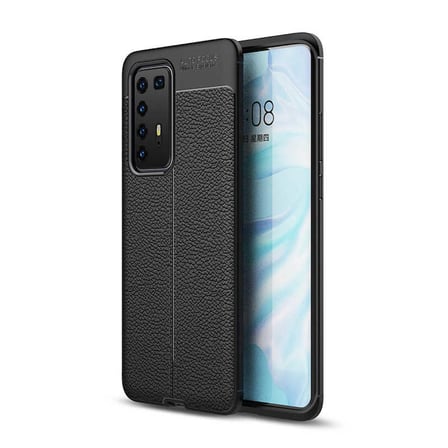 Lexroo Huawei P40 Pro Kılıf Niss Silikon Kılıf - Siyah