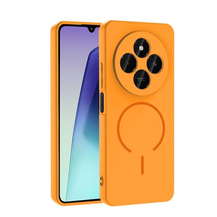 Lexroo Xiaomi Redmi 14C 4G Kılıf M-safe Şarj Özellikli Meta Kılıf - Mürdüm