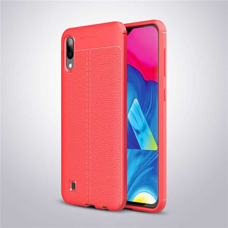 Lexroo Galaxy M10 Kılıf Niss Silikon Kılıf - Kırmızı