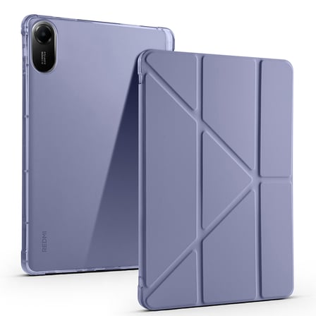 Lexroo Xiaomi Redmi Pad 2 Kılıf Tri Folding Kalem Bölmeli Standlı Kılıf - Mor