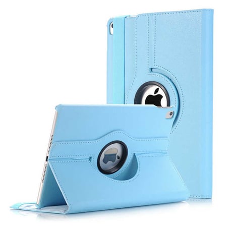 Lexroo iPad 9.7 2018 (6.Nesil) Dönebilen Standlı Kılıf - Mavi