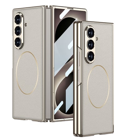 Lexroo Galaxy Z Fold 8 Ultra Kılıf M-safe Şarj Özellikli Kıpta KPT-10 Sert PC Kılıf - Titanyum