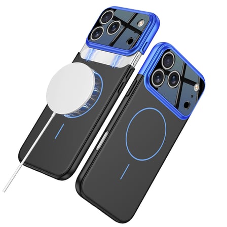 Lexroo iPhone 17 Pro Max Kılıf M-safe Şarj Özellikli Çift Parçalı Napoli Kılıf - Turuncu-Siyah