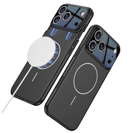 Lexroo iPhone 17 Pro Kılıf M-safe Şarj Özellikli Çift Parçalı Napoli Kılıf - Lacivert-Siyah
