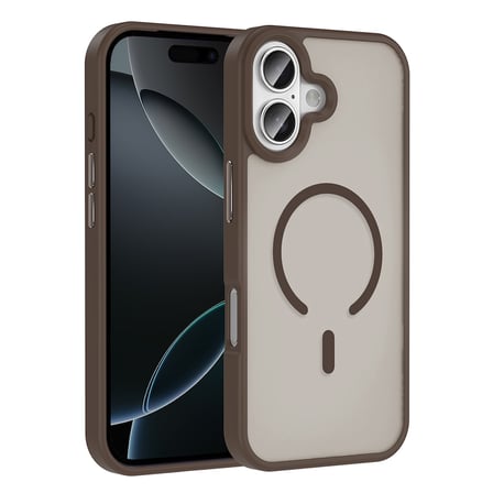 Lexroo iPhone 17 Kılıf M-safe Şarj Özellikli Mat Arka Yüzey Sio Kılıf - Turuncu