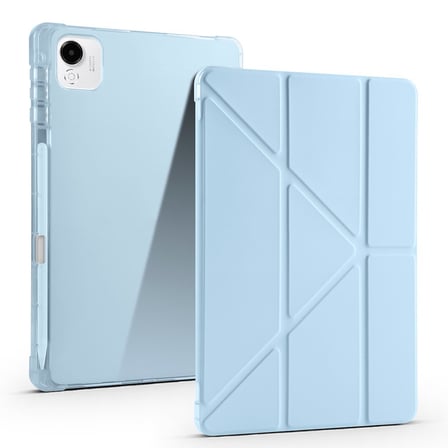Lexroo Honor Pad X9 Pro Kılıf Tri Folding Kalem Bölmeli Standlı Kılıf - Mavi