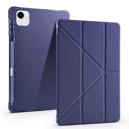 Lexroo Honor Pad X9 Pro Kılıf Tri Folding Kalem Bölmeli Standlı Kılıf - Lacivert