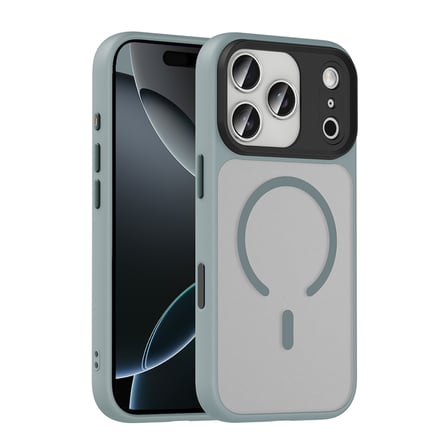 Lexroo iPhone 18 Pro Max Kılıf Mat Arka Yüzey Wireless Şarj Özellikli Flet M-safe Kılıf - Siyah