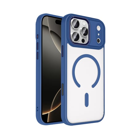 Lexroo iPhone 18 Pro Max Kılıf Wireless Şarj Özellikli Krom M-safe Silikon Kılıf - Turuncu