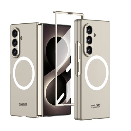 Lexroo Galaxy Z Fold 8 Ultra Kılıf Wireless Şarj Özellikli Kıpta M-safe Kılıf - Gümüş