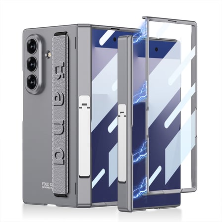 Lexroo Galaxy Z Fold 7 Kılıf Kıpta KPT-01 Standlı Kılıf - Gri