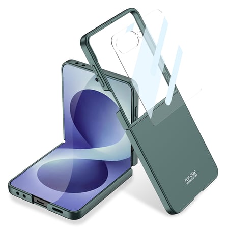 Lexroo Galaxy Z Flip 8 Kılıf Sert Kıpta Kılıf - Siyah