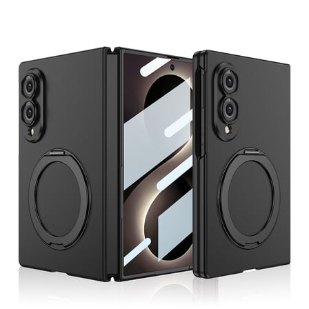Lexroo Galaxy Z Fold 8 Kılıf M-safe Şarj Özellikli Kıpta Yüzüklü Kamera Korumalı Kılıf - Siyah