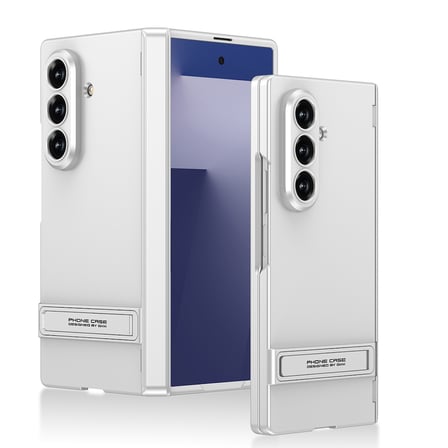 Lexroo Galaxy Z Fold 7 Kılıf Kıpta Standlı Kılıf - Gümüş