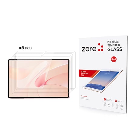 Lexroo Huawei MatePad 12X 5in1 Tablet Temperli Cam Ekran Koruyucu - Şeffaf