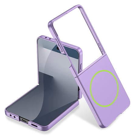 Lexroo Galaxy Z Flip 7 Kılıf Wireless Şarj Özellikli Kıpta M-safe Kılıf - Pembe