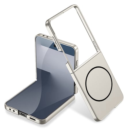 Lexroo Galaxy Z Flip 7 Kılıf Wireless Şarj Özellikli Kıpta M-safe Kılıf - Lila