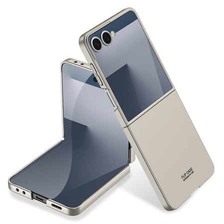 Lexroo Galaxy Z Flip 7 Kılıf Sert Kıpta Kılıf - Titanyum-Gri