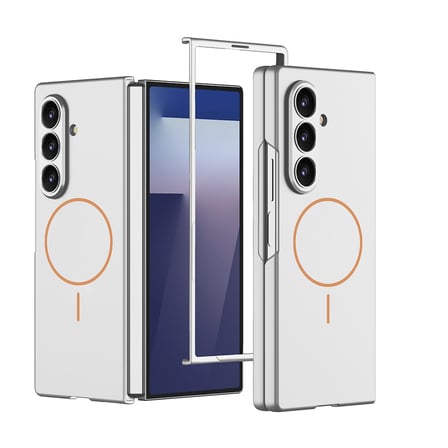 Lexroo Galaxy Z Fold 7 Kılıf Wireless Şarj Özellikli Kıpta M-safe Kılıf - Titanyum