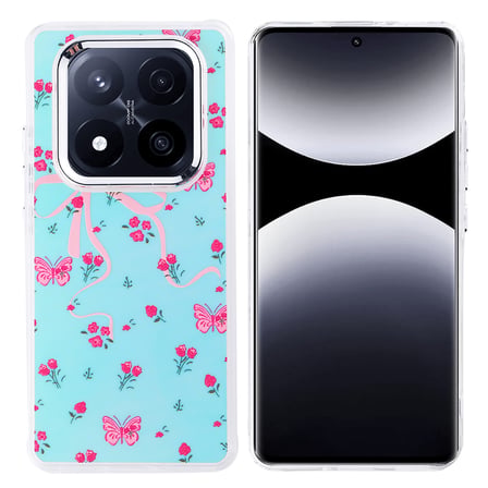 Lexroo Xiaomi Redmi Note 14 Pro Plus Kılıf Airbag Tasarımlı Hadra Kılıf - Kelebek