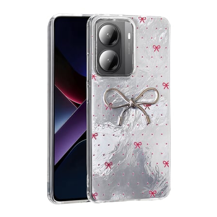 Lexroo Xiaomi Poco X7 Pro Kılıf Kamera Korumalı Figürlü Ponti Silikon Kılıf - Beyaz