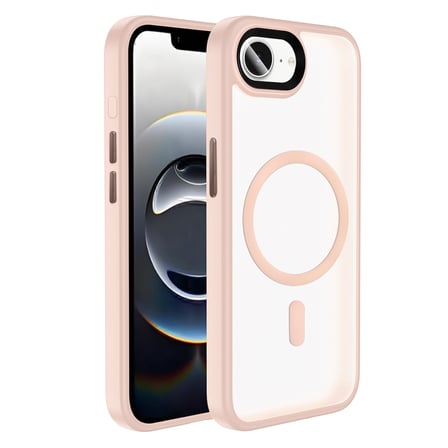 Lexroo iPhone 17E Kılıf Mat Arka Yüzey Wireless Şarj Özellikli Flet M-safe Kılıf - Siyah
