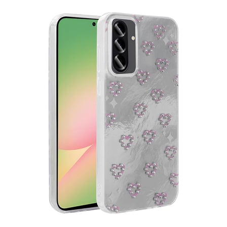 Lexroo Galaxy A26 Kılıf Kamera Korumalı Figürlü Ponti Silikon Kılıf - Açık Pembe