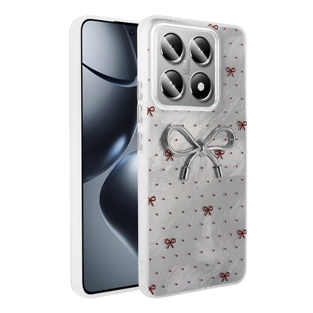 Lexroo Xiaomi 14T Pro Kılıf Kamera Korumalı Figürlü Ponti Silikon Kılıf - Açık Pembe