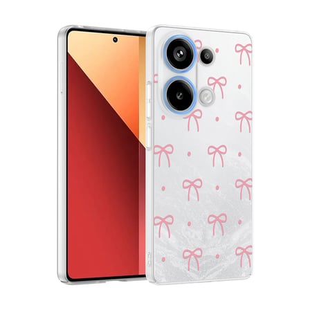 Lexroo Xiaomi Redmi Note 13 Pro 4G Kılıf Kamera Korumalı Desenli Klip Kılıf - Kalpli Kiraz
