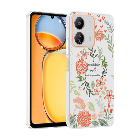 Lexroo Xiaomi Poco C65 Kılıf Kamera Korumalı Desenli Klip Kılıf - Fiyonk