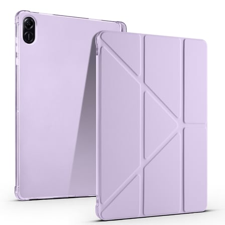 Lexroo Honor Pad X8A Kılıf Tri Folding Kalem Bölmeli Standlı Kılıf - Lila