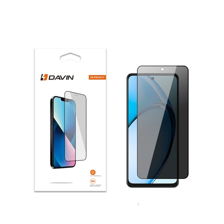 Lexroo Oppo A60 5D Privacy Cam Ekran Koruyucu - Siyah