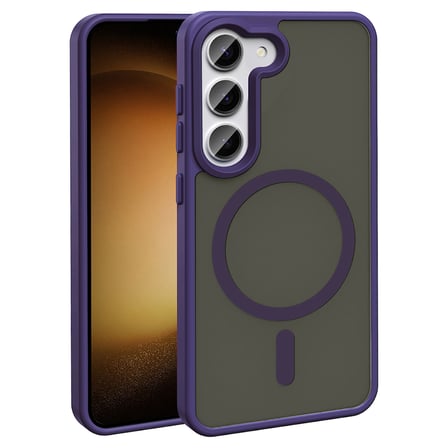 Lexroo Galaxy S24 FE Kılıf M-safe Şarj Özellikli Mat Arka Yüzey Sio Kılıf - Lila