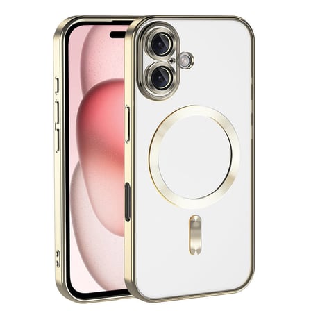 Lexroo iPhone 16 Plus Kılıf Kamera Korumalı M-safe Wireless Şarj Özellikli Demre Kılıf - Titanyum