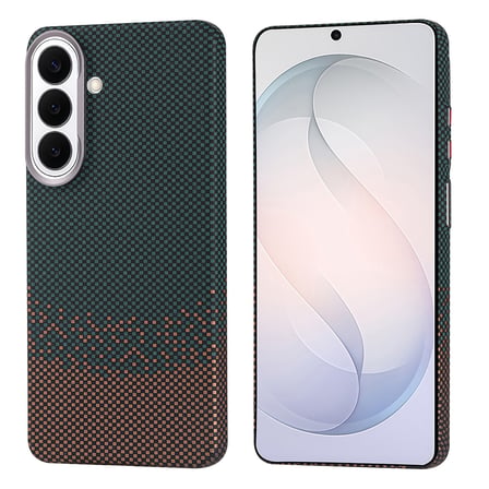 Lexroo Galaxy S26 Kılıf M-safe Şarj Özellikli Karbon Fiber Görünümlü Nekst Kılıf - Siyah-Gri