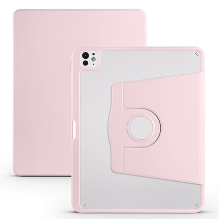 Lexroo iPad Pro 13 2025 M5 Kılıf Termik Kalem Bölmeli Dönebilen Standlı Kılıf - Lila