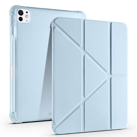 Lexroo iPad Pro 11 2025 M5 Kılıf Tri Folding Kalem Bölmeli Standlı Kılıf - Mor