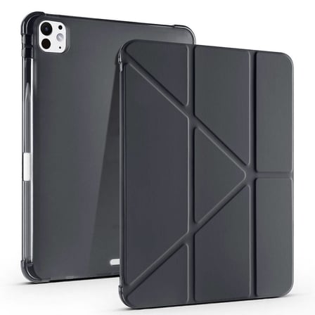 Lexroo iPad Pro 11 2025 M5 Kılıf Tri Folding Kalem Bölmeli Standlı Kılıf - Mor