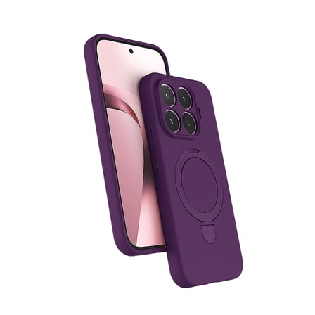 Lexroo Xiaomi 17T Kılıf M-safe Şarj Özellikli Standlı Samara Kılıf - Derin Mor