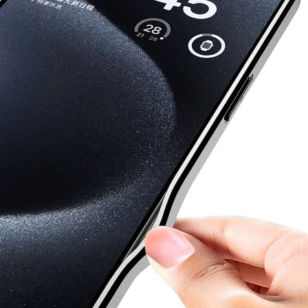 Lexroo iPhone 15 Pro Max Kılıf Ultra İnce Kamera Korumalı PC + Deri Arka Yüzey X-Pro Kılıf - Siyah