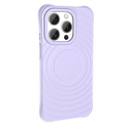 Lexroo iPhone 15 Pro Max M-safe Şarj Özellikli Airbagli Mat Görünümlü Hepi Kılıf - Lila