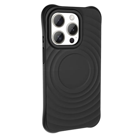 Lexroo iPhone 15 Pro M-safe Şarj Özellikli Airbagli Mat Görünümlü Hepi Kılıf - Siyah