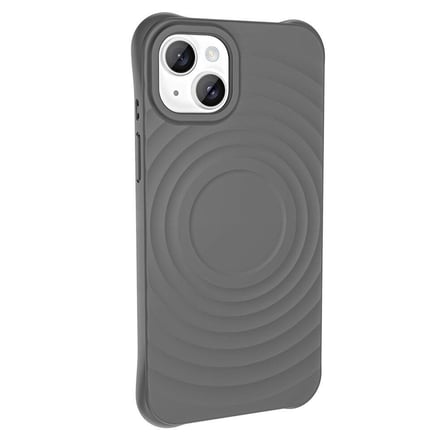 Lexroo iPhone 14 M-safe Şarj Özellikli Airbagli Mat Görünümlü Hepi Kılıf - Gri