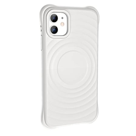 Lexroo iPhone 11 M-safe Şarj Özellikli Airbagli Mat Görünümlü Hepi Kılıf - Beyaz