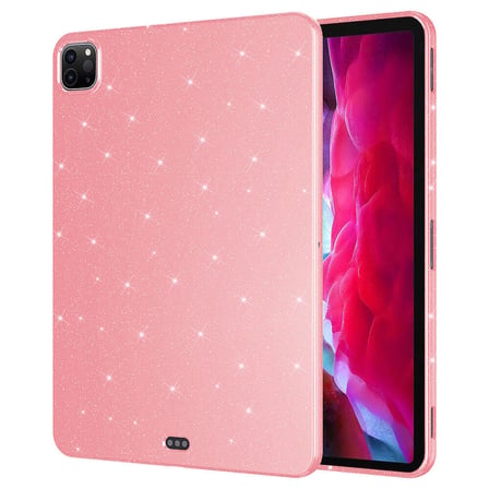 Lexroo iPad Pro 11 2022 M2 Simli Parlak Görünümlü Tablet Koton Kılıf - Lila