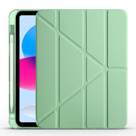 Lexroo iPad 11.Nesil 2025 Kılıf Tri Folding Kalem Bölmeli Standlı Kılıf - Gri
