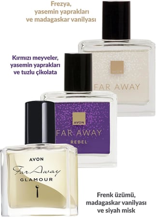 Lexroo Far Away Klasik Glamour ve Rebel Kadın Parfüm Paketi