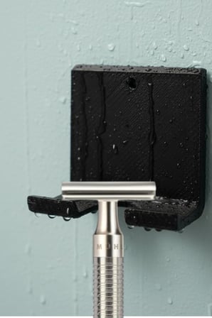 Lexroo Yapışkanlı Traş Bıçak Bıçağı ve Jilet Tutucu Banyo Duşakabin Traş Bıçaklık Jiletlik Organizer